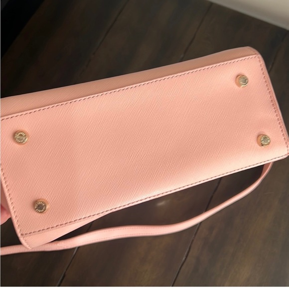 Beautiful Pink Ted Baker Handbag W/ removable long strap. EUC - Picture 4 of 11